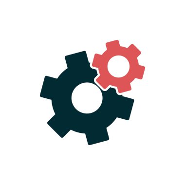 vektör simgesi modern basit ve temiz dişli ayarlanıyor