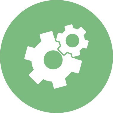 vektör simgesi modern basit ve temiz dişli ayarlanıyor