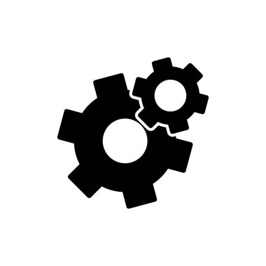 vektör simgesi modern basit ve temiz dişli ayarlanıyor