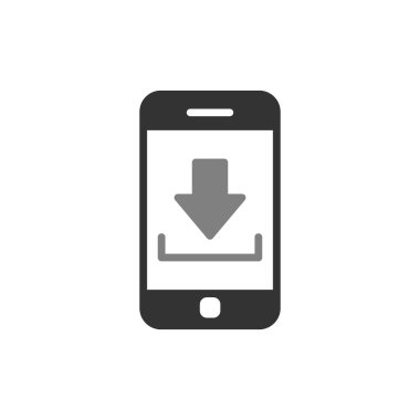 Akıllı telefon simgesi, vektör illüstrasyon tasarımı