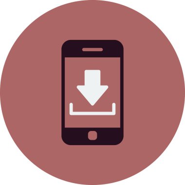 Akıllı telefon simgesi, vektör illüstrasyon tasarımı