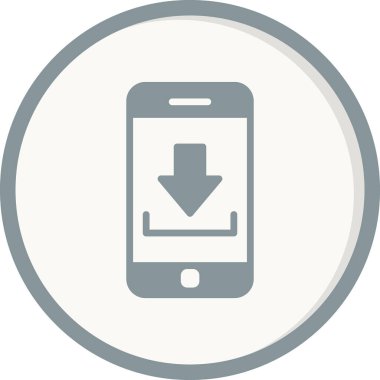 Akıllı telefon simgesi, vektör illüstrasyon tasarımı