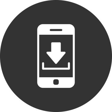 Akıllı telefon simgesi, vektör illüstrasyon tasarımı