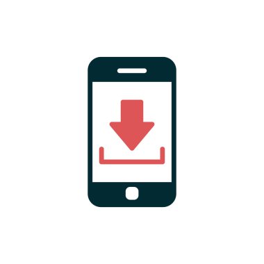 Akıllı telefon simgesi, vektör illüstrasyon tasarımı