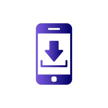 Akıllı telefon simgesi, vektör illüstrasyon tasarımı