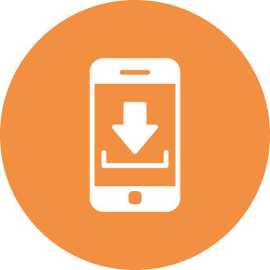 Akıllı telefon simgesi, vektör illüstrasyon tasarımı