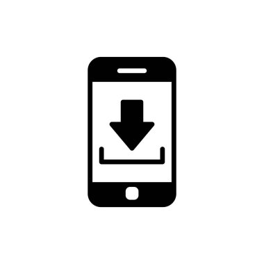 Akıllı telefon simgesi, vektör illüstrasyon tasarımı