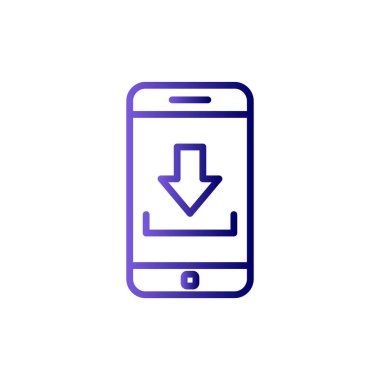 Akıllı telefon simgesi, vektör illüstrasyon tasarımı