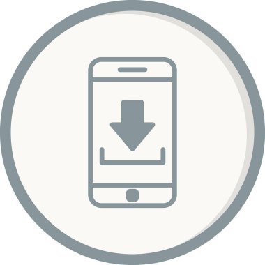 Akıllı telefon simgesi, vektör illüstrasyon tasarımı