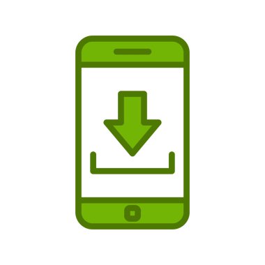 Akıllı telefon simgesi, vektör illüstrasyon tasarımı