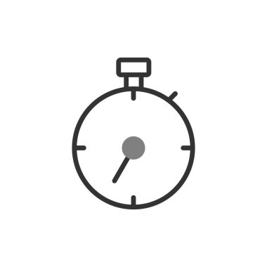 Zamanlayıcı simgesi tasarımı. Zaman göstergesi. vektör illüstrasyonu