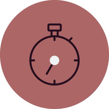 Zamanlayıcı simgesi tasarımı. Zaman göstergesi. vektör illüstrasyonu