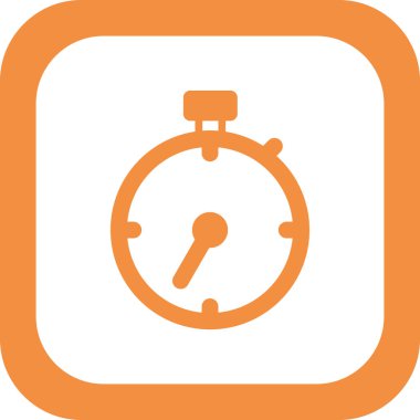 Zamanlayıcı simgesi tasarımı. Zaman göstergesi. vektör illüstrasyonu