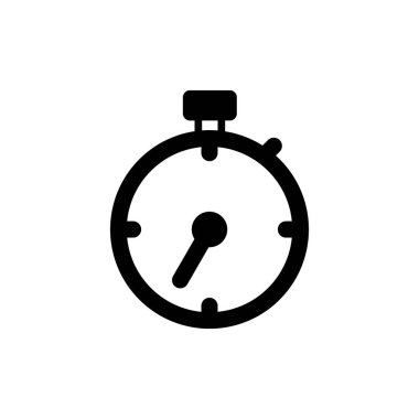 Zamanlayıcı simgesi tasarımı. Zaman göstergesi. vektör illüstrasyonu