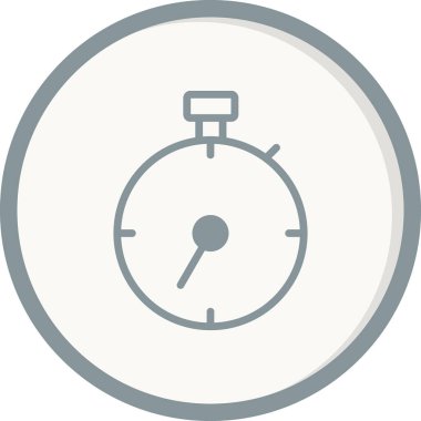 Zamanlayıcı simgesi tasarımı. Zaman göstergesi. vektör illüstrasyonu