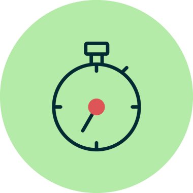 Zamanlayıcı simgesi tasarımı. Zaman göstergesi. vektör illüstrasyonu