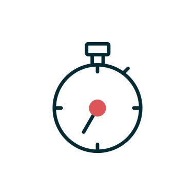 Zamanlayıcı simgesi tasarımı. Zaman göstergesi. vektör illüstrasyonu