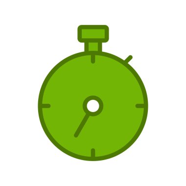 Zamanlayıcı simgesi tasarımı. Zaman göstergesi. vektör illüstrasyonu