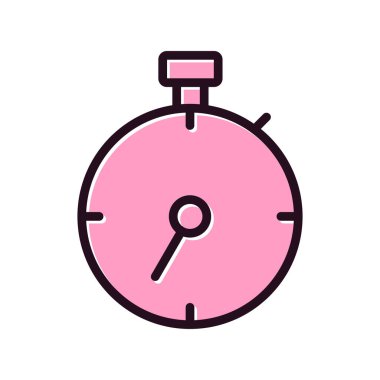 Zamanlayıcı simgesi tasarımı. Zaman göstergesi. vektör illüstrasyonu