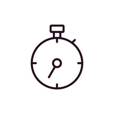 Zamanlayıcı simgesi tasarımı. Zaman göstergesi. vektör illüstrasyonu