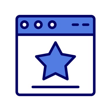 Web tarayıcı simgesi, vektör illüstrasyon tasarımı