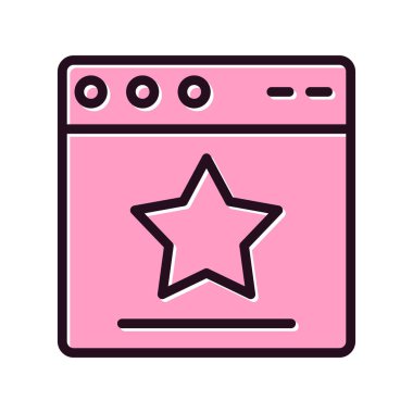 Web tarayıcı simgesi, vektör illüstrasyon tasarımı