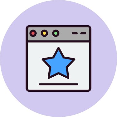 Web tarayıcı simgesi, vektör illüstrasyon tasarımı