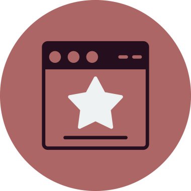 Web tarayıcı simgesi, vektör illüstrasyon tasarımı