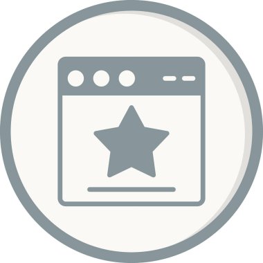 Web tarayıcı simgesi, vektör illüstrasyon tasarımı