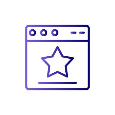 Web tarayıcı simgesi, vektör illüstrasyon tasarımı