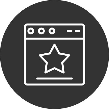 Web tarayıcı simgesi, vektör illüstrasyon tasarımı