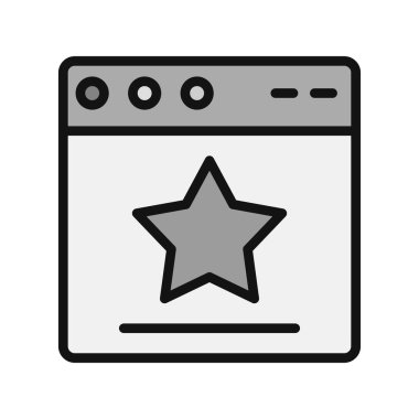 Web tarayıcı simgesi, vektör illüstrasyon tasarımı