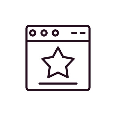 Web tarayıcı simgesi, vektör illüstrasyon tasarımı