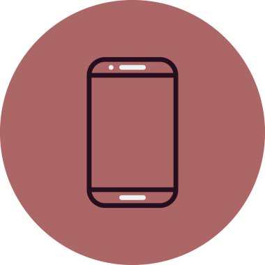 Akıllı telefon simgesi, vektör illüstrasyon tasarımı