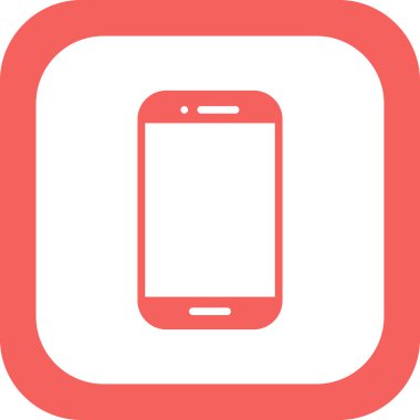 Akıllı telefon simgesi, vektör illüstrasyon tasarımı
