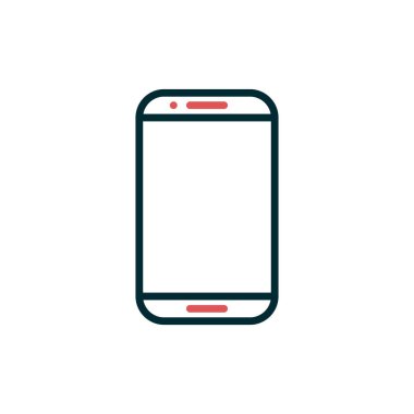 Akıllı telefon simgesi, vektör illüstrasyon tasarımı