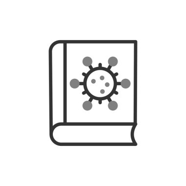 Kitap simgesi, modern vektör illüstrasyon tasarımı