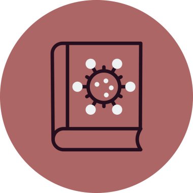 Kitap simgesi, modern vektör illüstrasyon tasarımı