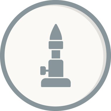 Bunsen Burner simgesi, vektör illüstrasyonu