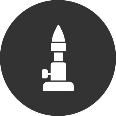 Bunsen Burner simgesi, vektör illüstrasyonu