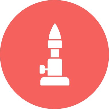 Bunsen Burner simgesi, vektör illüstrasyonu