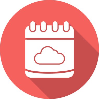 bulut basit simgesi, vektör çizim