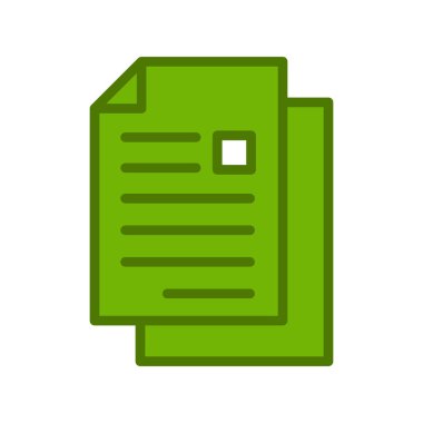 Belge. Web simgesi basit tasarım