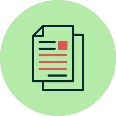 Belge. Web simgesi basit tasarım