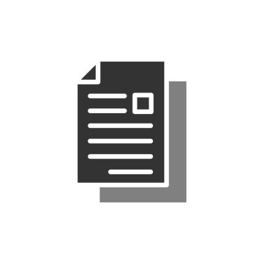 Belge. Web simgesi basit tasarım
