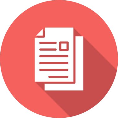 Belge. Web simgesi basit tasarım