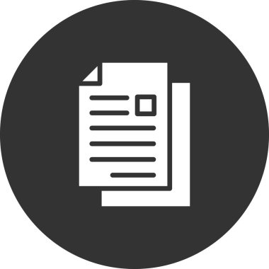 Belge. Web simgesi basit tasarım