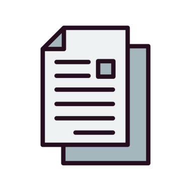 Belge. Web simgesi basit tasarım