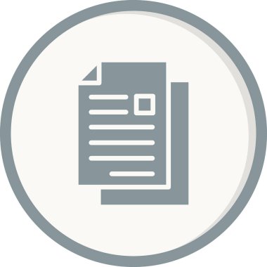 Belge. Web simgesi basit tasarım