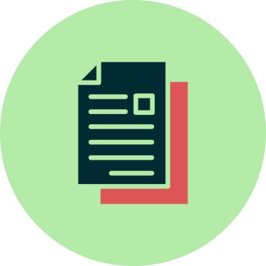 Belge. Web simgesi basit tasarım